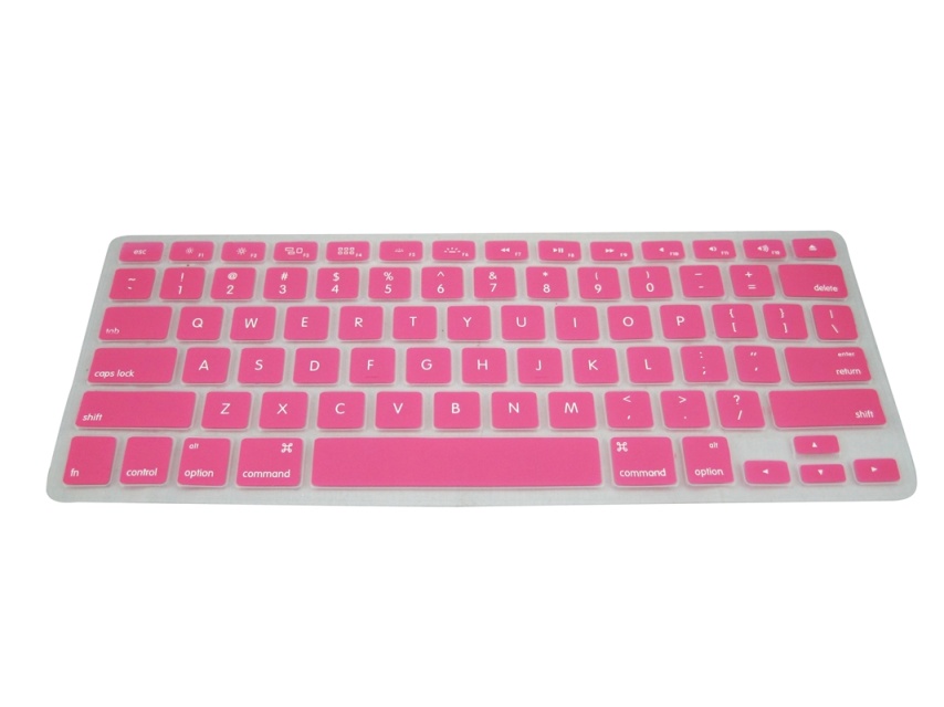 Siliconen hoes voor toetsenbord, MacBook Pro 13.3 (roze)