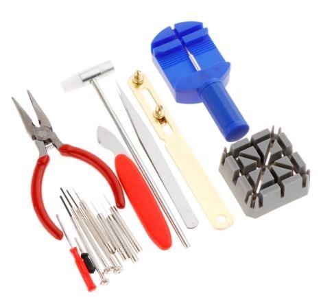 Reparatieset voor horloges met 16 gereedschappen