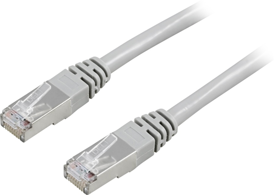 DELTACO F/UTP Cat6 patchkabel 7m, grå