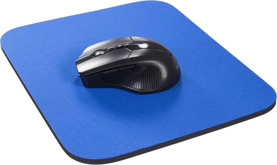DELTACO muismat, met stof bekleed rubber, 6 mm blauw (KB-1B)