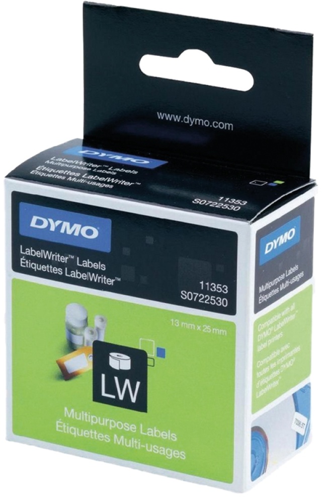 DYMO LabelWriter universaletiketter 24x12 mm / 1x1000st (S0722530)