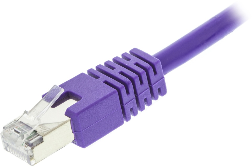 DELTACO F/UTP Cat6 patchkabel, LSZH, 5m, lila