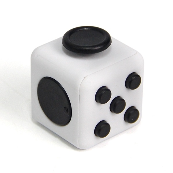 Fidget Cube, Wit/Zwart