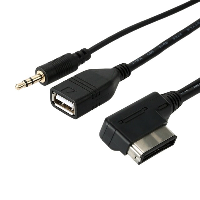 AMI-kabel - 3.5mm, USB-hona - Audi MMI, VW MDI