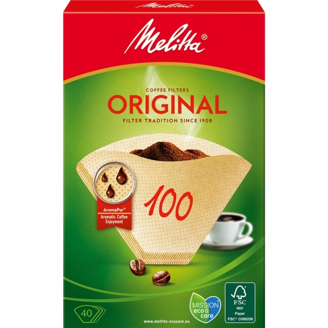 Melitta Kaffefilter 100 40pack 9st DF