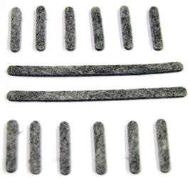 Twinner Glijstrips voor Combi Tool Grijs/Rood