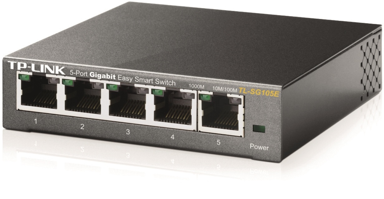TP-Link nätverksswitch 5x10/100/1000Mbps RJ45, VLAN, QoS, IGMP