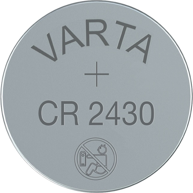 Varta CR2430 (6430) batterij, 1 stk. blister lithium knoopcel, 3 V