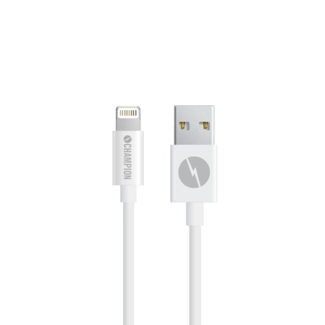 Champion USB-A naar Lightning-kabel 1m wit