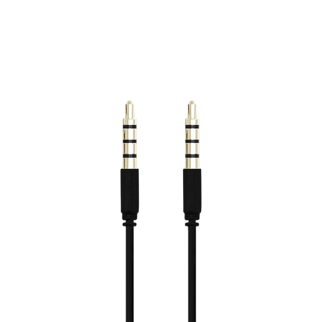 Champion 3,5mm audiokabel 1m zwart