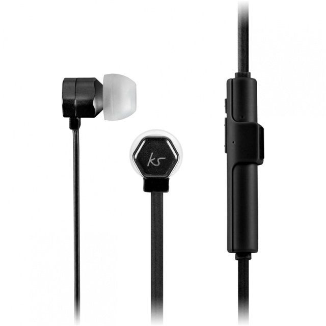 KITSOUND Headphone Hive Black In-Ear Wireless Mic