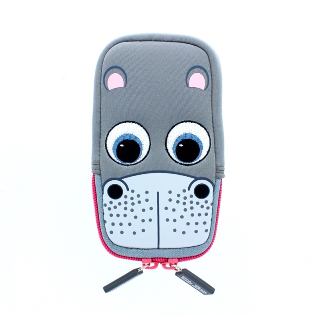 TABZOO Mobilväska Flodhäst Grå Universal