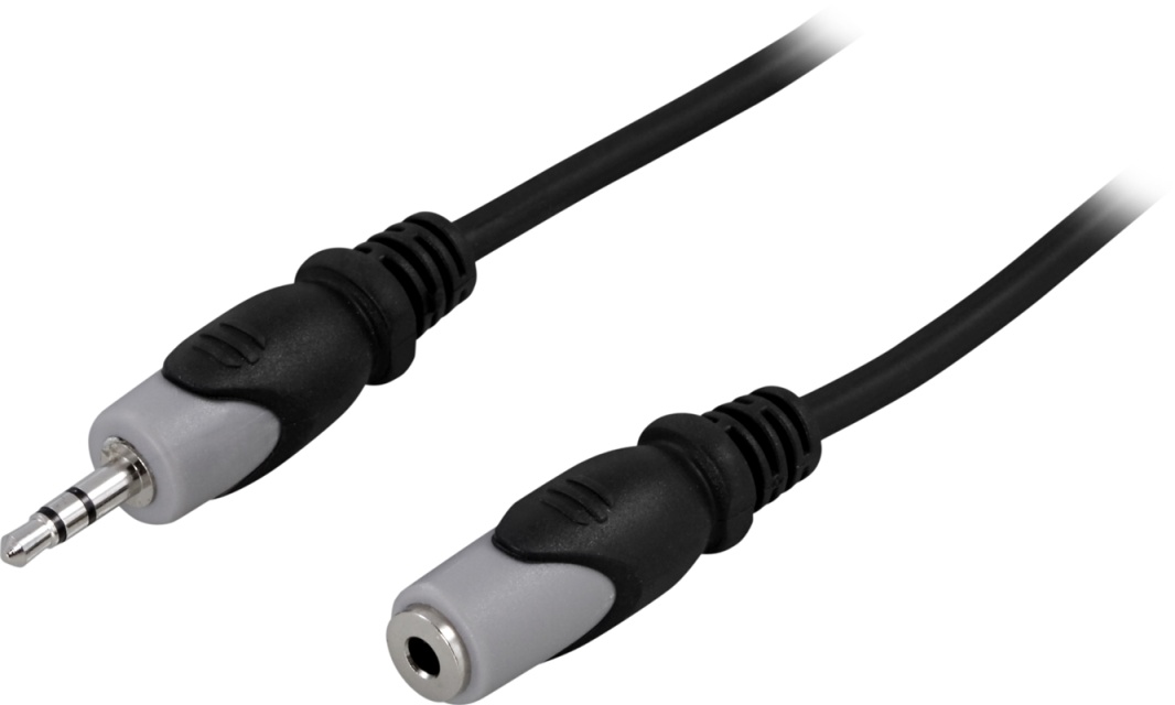 DELTACO Ljudkabel 3,5mm ha - ho, 2m