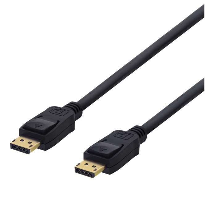 DELTACO DisplayPort monitor cable, 20-pin m - m, 15m, black