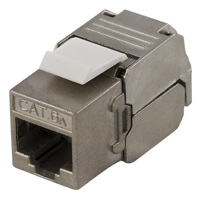 DELTACO FTP Cat6a Keystone Connector, "Tool-free"