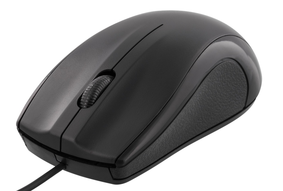 DELTACO bedrade optische muis, 3 knoppen met scrollfunctie, 1200 DPI, zwart