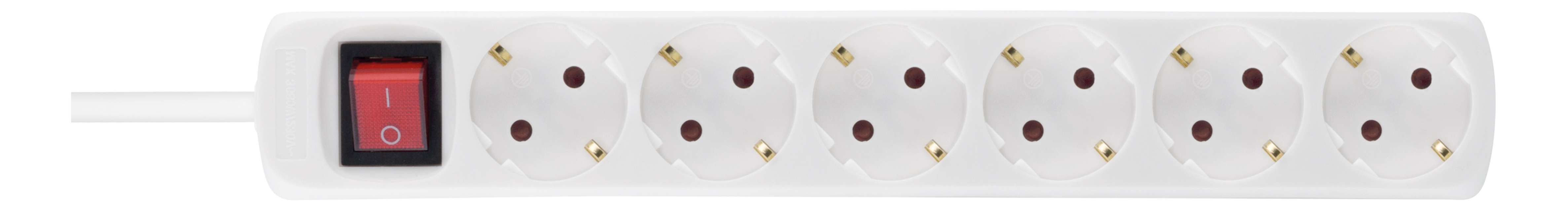 DELTACO stopcontact GT-124 (Wit)