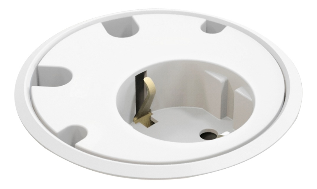 Powerdot - El, 4 Kabelhål, Vit