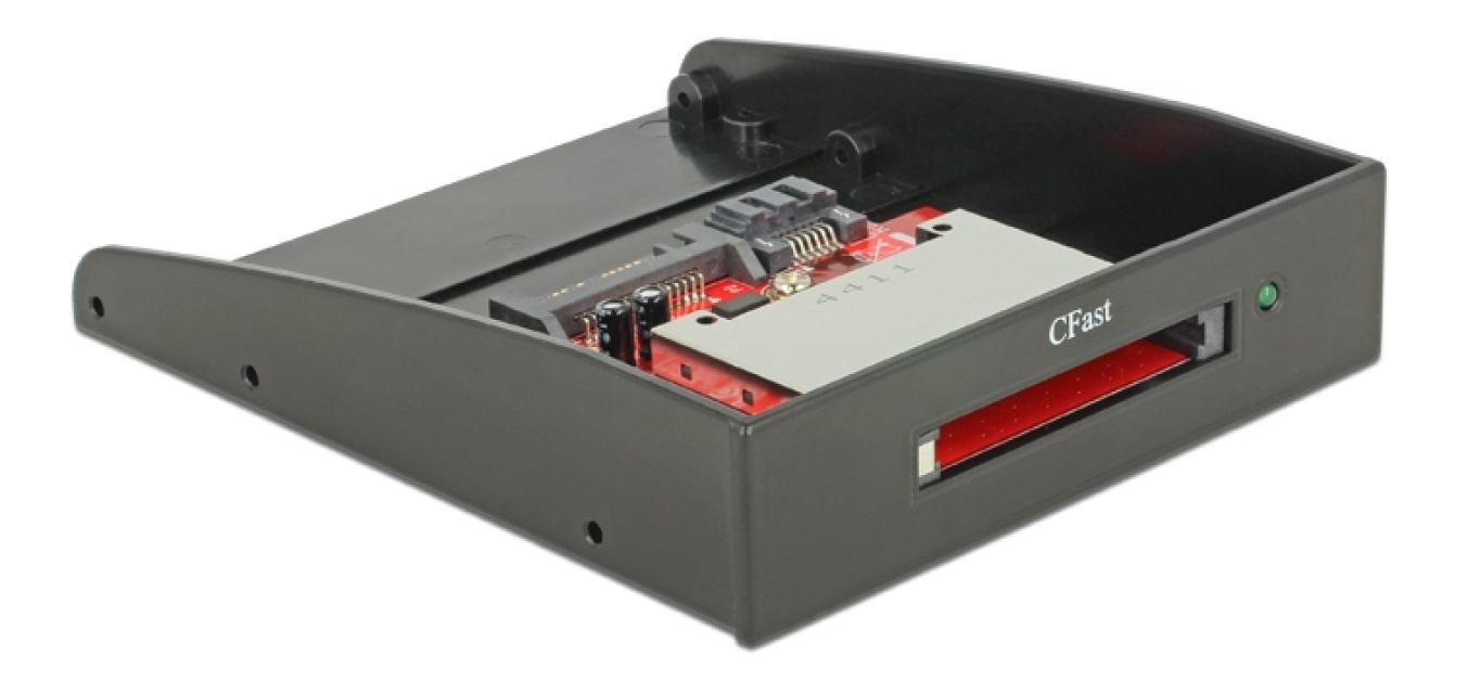DeLOCK SATA card reader for CFast cards, 3,5", 1xSATA 7+15-pin