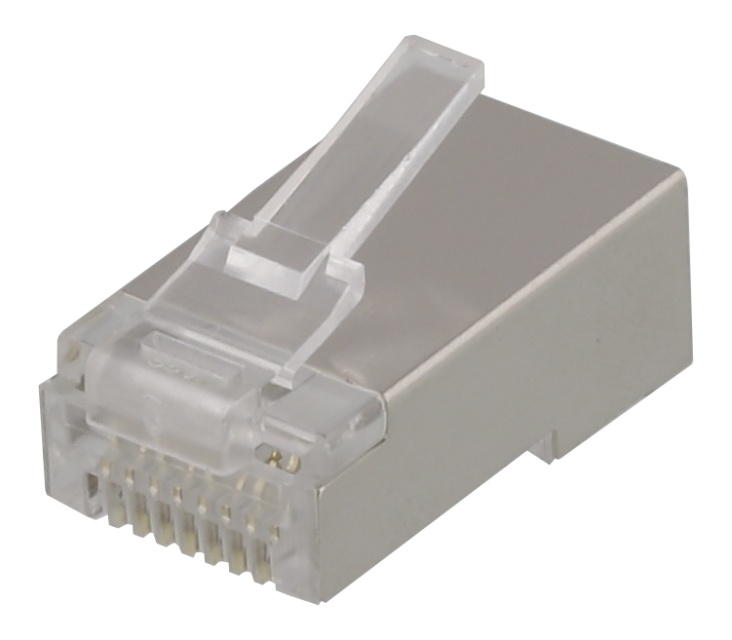 DELTACO RJ45 connector for patch cable, Cat6, shielded, 20pcs