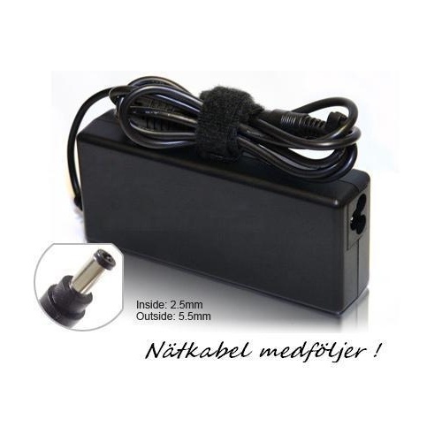 AC-adapter tot Fujitsu Siemens, 20V 4.5A 90W (5.5x2.5mm)