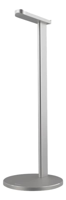 DELTACO Hoofdtelefoonstandaard, aluminium, antislip, zilver