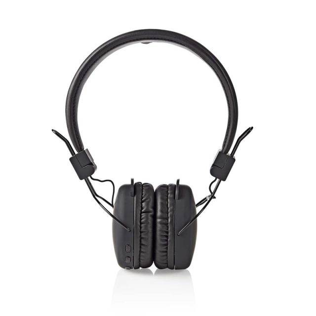 Nedis Draadloze On-Ear Koptelefoon | Maximale batterijduur: 15 uur | Ingebouwde microfoon | Drukbediening | Ondersteuning voor spraakbesturing | Volumebediening | Zwart