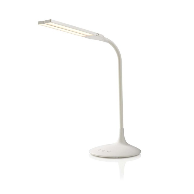Nedis LED-Bureaulamp | Dimbaar | 280 lm | Oplaadbaar | Aanraakfunctie | Wit