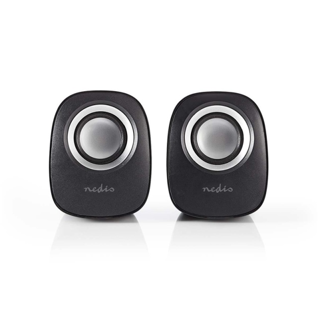 Nedis PC-Speaker | 2.0 | 12 W | 3,5 mm Male | USB Gevoed | Volumebediening