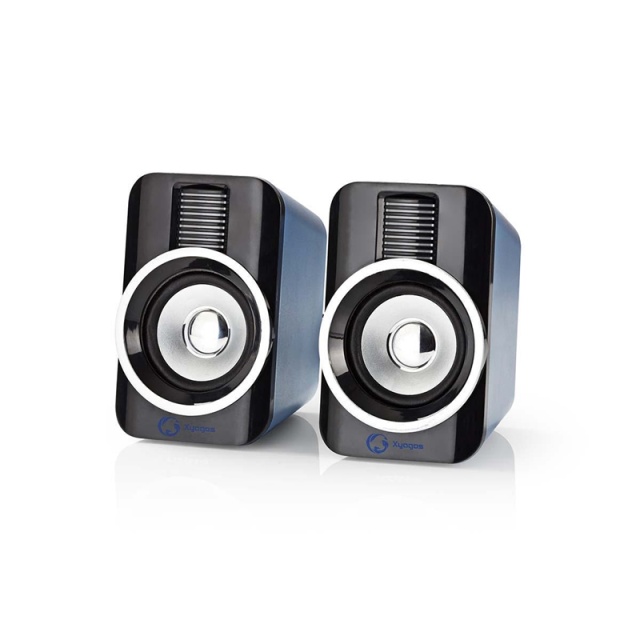 Nedis Gaming Speaker | Speaker-kanalen: 2.0 | USB Gevoed | 3,5 mm Male | 30 W | RGB | Volumebediening