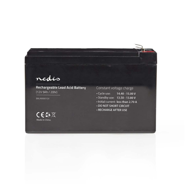 Nedis Oplaadbare Loodaccu | Lead-Acid | Oplaadbaar | 12 V | 9000 mAh