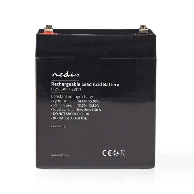 Nedis Oplaadbare Loodaccu | Lead-Acid | Oplaadbaar | 12 V | 5000 mAh
