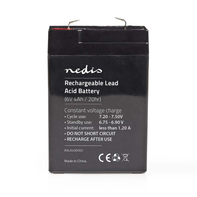 Nedis Oplaadbare Loodaccu | Lead-Acid | Oplaadbaar | 6 V | 4500 mAh