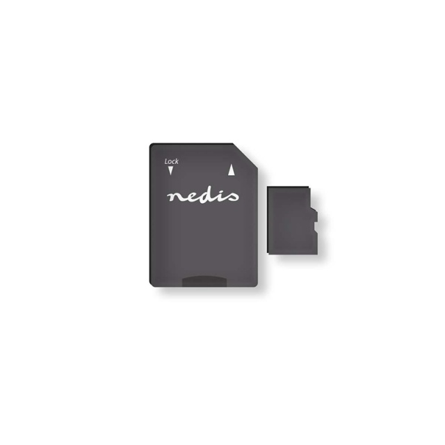 Nedis microSD-geheugenkaart | microSDXC | 64 GB | Schrijfsnelheid: 50 MB/s | Leessnelheid: 100 MB/s | UHS-I | SD-adapter inbegrepen