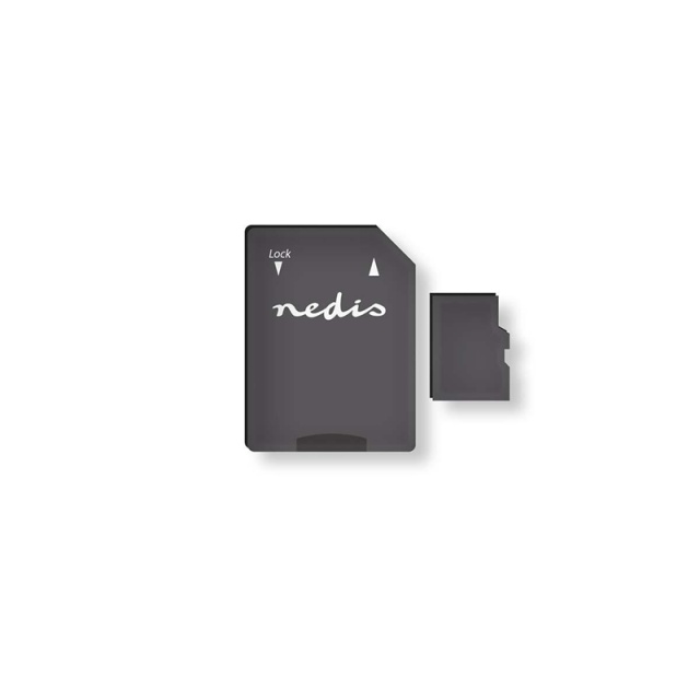 Nedis microSD-geheugenkaart | microSDHC | 32 GB | Schrijfsnelheid: 50 MB/s | Leessnelheid: 100 MB/s | UHS-I | SD-adapter inbegrepen