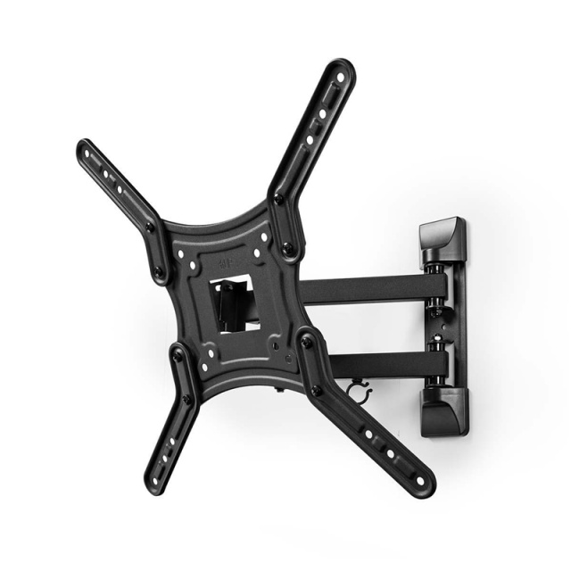 Nedis Draai- en Kantelbare TV-Muurbeugel | 23 - 55 " | Maximaal schermgewicht: 30 kg | Kantelbaar | Draaibaar | Minimale muurafstand: 70 mm | Maximale muurafstand: 400 mm | 3 Draaipunt(en) | ABS / Staal | Zwart