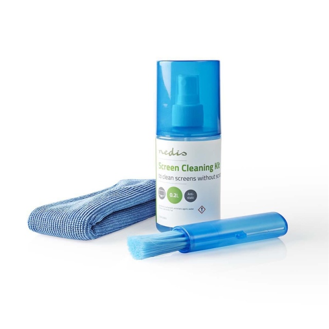 Nedis Schermreiniger | Spray | 200 ml | Notebook / Smartphone / Tablet / TV-Scherm | Wisser inbegrepen