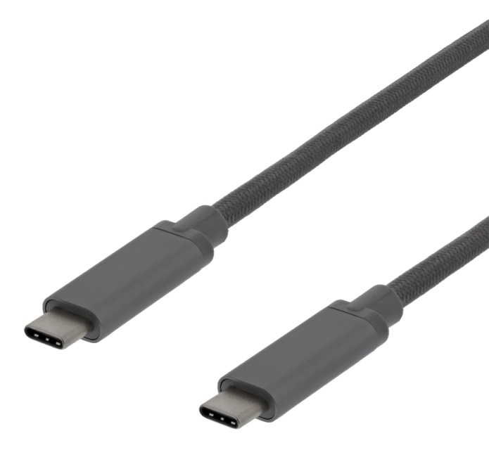 USB3.1 TYPE C TO C GEN2 3A 0,5m SPACE GREY PP BAG