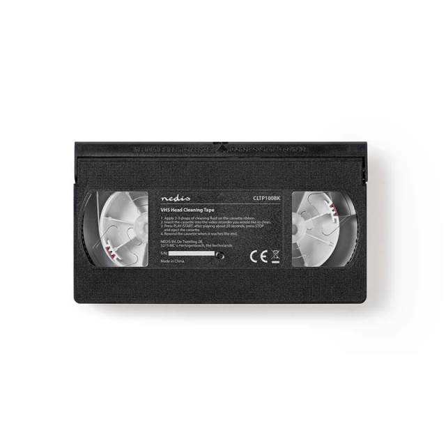 Nedis VHS-Reinigingscassette | 20 ml | VHS-Koppen | Zwart