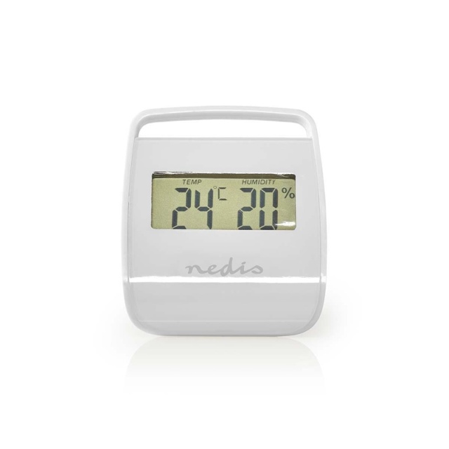 Nedis Digitale thermometer | Binnen | Binnentemperatuur | Luchtvochtigheid binnenshuis | Wit