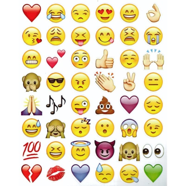 Emoji-stickers, 19 vellen met 900+ stickers
