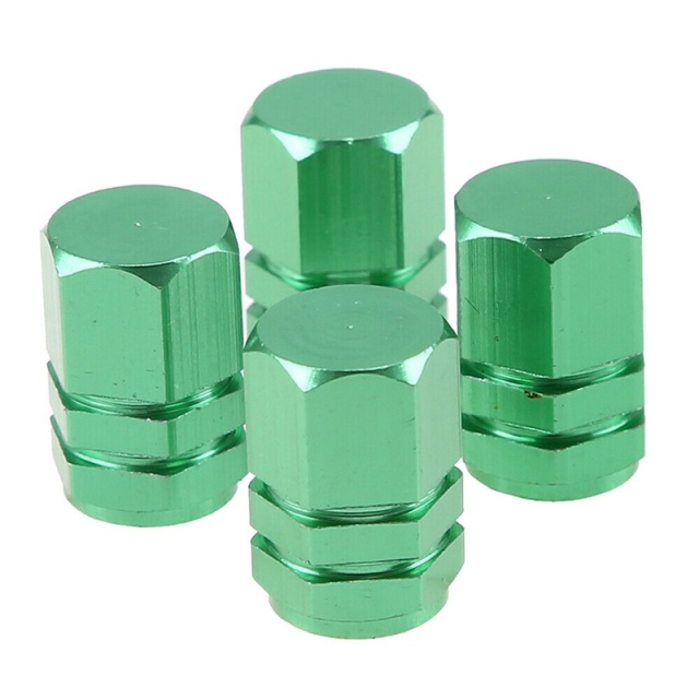 Ventieldopjes 4 stuks, groen