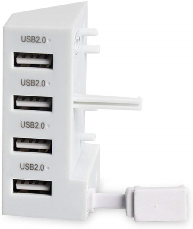USB Hub, 4 poorten voor Xbox One S, wit