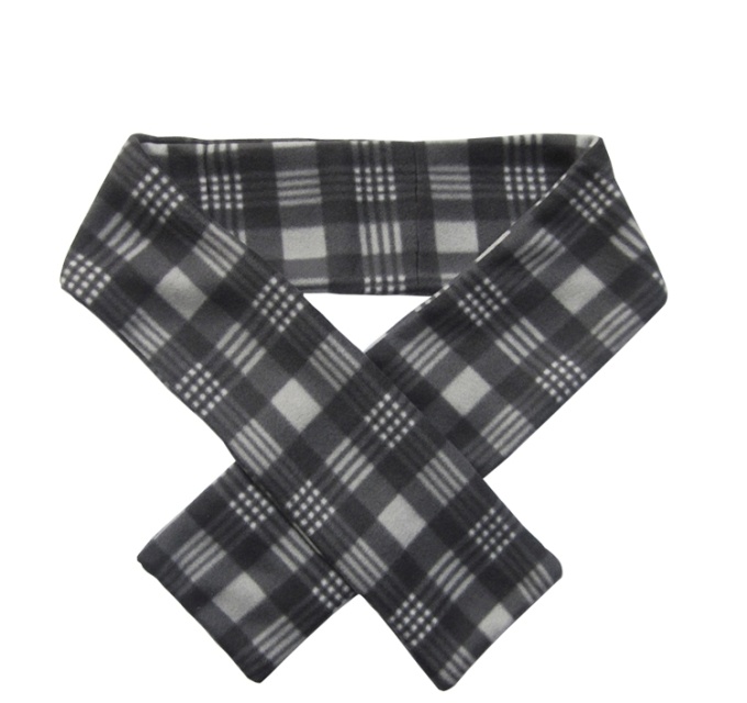 Verwarmingssjaal op batterijen, grijs