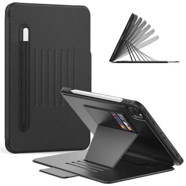 Beschermhoes voor iPad Air 4 2020 met pennenhouder, Zwart