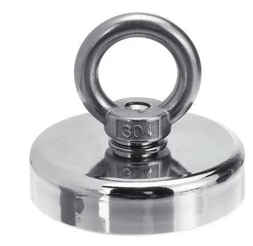 Neodymium magneet 75kg D5, Touw & Handschoenen