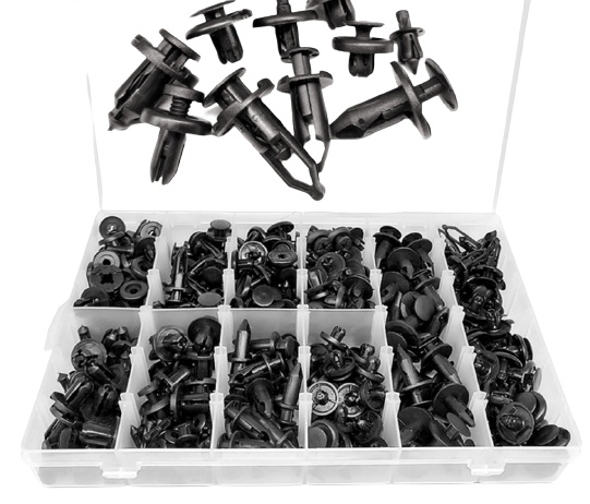 Bevestigingsmiddelen voor auto 280 onderdelen, Zwart
