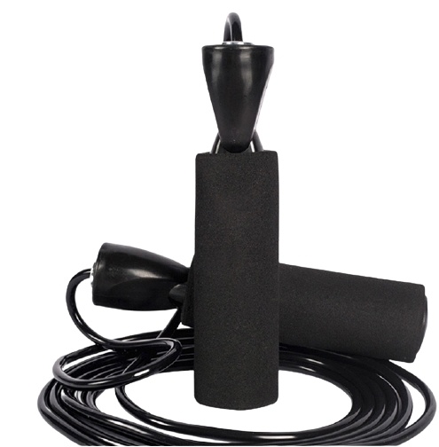 Springtouw met kogellagers, zwart