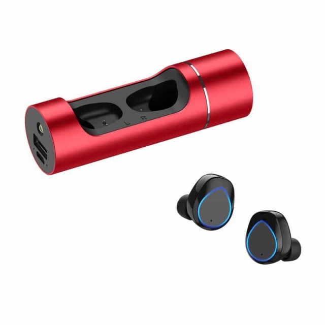 K-01, Draadloze hoofdtelefoon voor in de oren, Rood