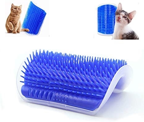 Hoekborstel voor katten, Blauw